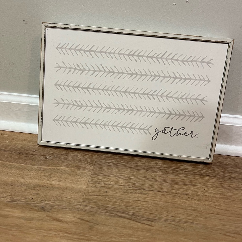 White Gather Wall Art